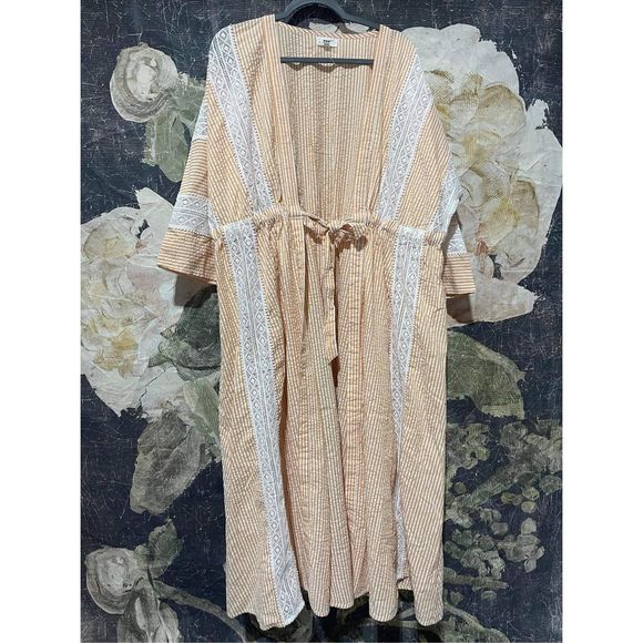 New Anthropologie c Rahi Stripe Kimono One Size - Picture 4 of 4